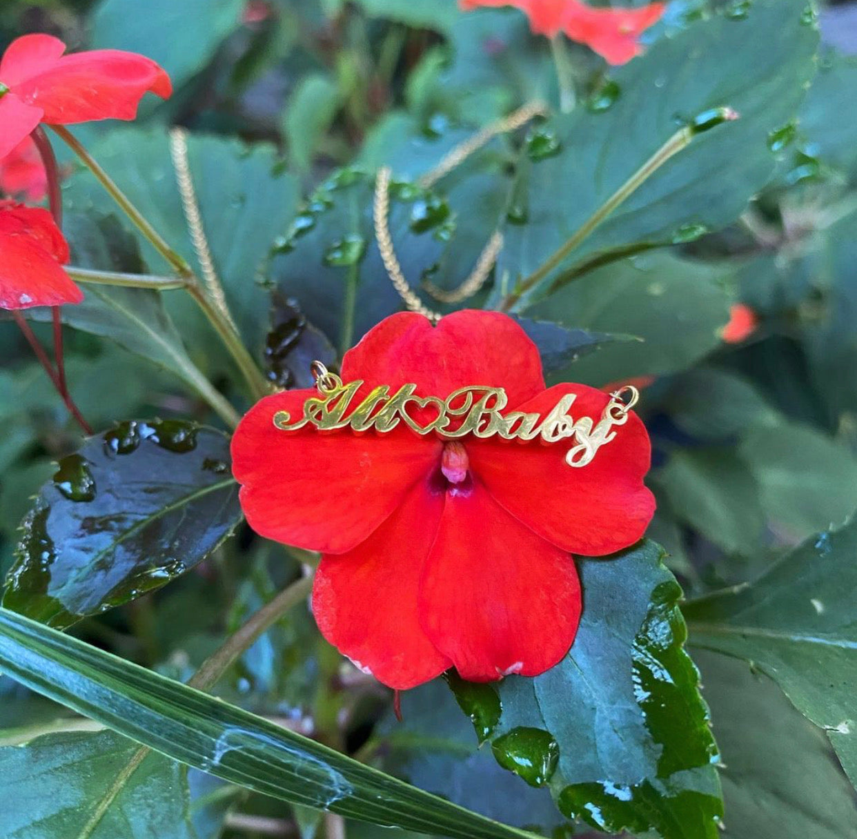 Heart Script Custom Name Bracelet