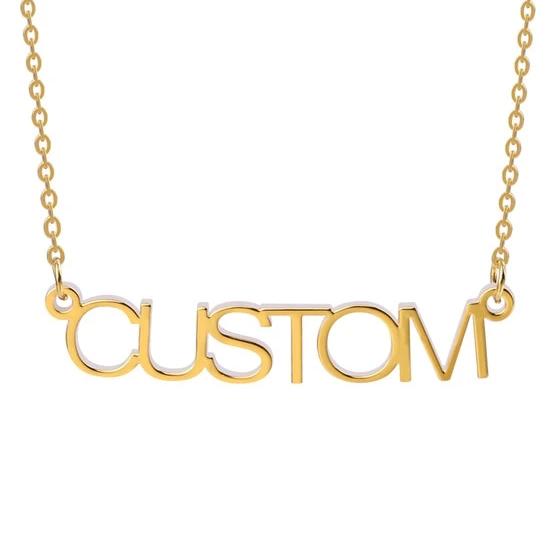 Straight Letter Custom Name Necklace