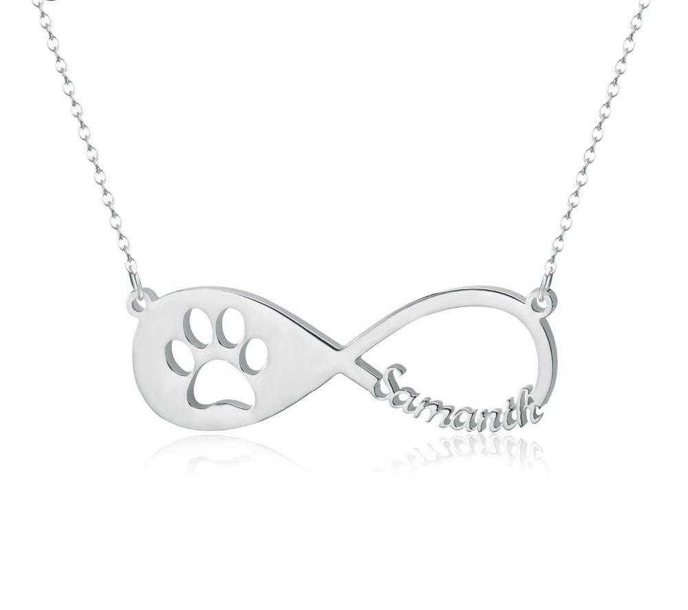 Paw Infinity Custom Necklace